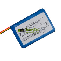 Vervangende batterij voor PLC 12-0953-rev-H/365-7043