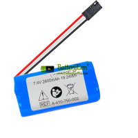 Vervangende batterij voor PLC A-410-750-002 LI18650-2S.3