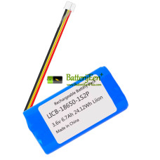 Vervangende batterij voor PLC LICB-18650-1S2P