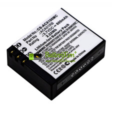 Vervangende batterij voor ACTIVEON CX ACA01RB Gold CX CX HD