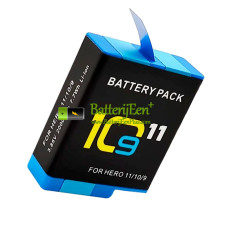 Vervangende batterij voor GoPro 10 AHDBT-901 Hero9