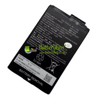Vervangende batterij voor ZEBRA BTRY-TN2X-1XMA1-01 BT-000454