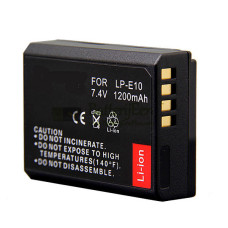 Vervangende batterij voor Canon LP-E10 EOS 1100D KISS X50 EOS 1200D KISS X70 EOS 1300D T5