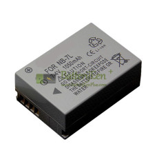 Vervangende batterij voor Canon NB7L NB7LH PowerShot G10 G11 G12 SX30IS 1050mAh