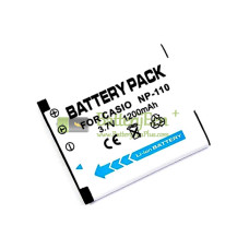 Vervangende batterij voor Casio NP-110 EX-Z2000 EX-Z200