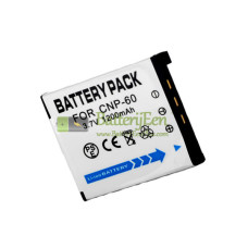 Vervangende batterij voor Casio NP-60 EX-S10 EX-Z80 EX-Z9 Zoom EX-Z19 Zoom EX-Z20 Zoom EX-Z85 Zoom EX-Z90