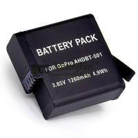 Vervangende batterij voor GoPro AHDBT501 BT-501 AHDBT501 Hero5 Actie 1260mAh