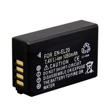 Vervangende batterij voor Nikon EN-EL20 EL20 Coolpix A J1 J2 J3 S1 AW1 V3 1050mAh
