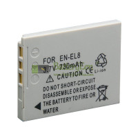 Vervangende batterij voor Nikon EN-EL8 Coolpix S1 S2 S3 P1 P2 S5 S6 S7 S8 S9 S51 S50 S52