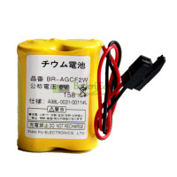 Vervangende batterij voor FANUC BR-AGCF2W A98L-0031-0011 # L A06-6093-K001 Black Connector