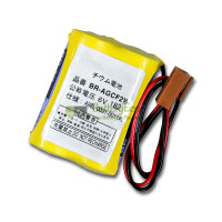Vervangende batterij voor FANUC BR-AGCF2W A98L-0031-0011 # L A06-6093-K001 Brown Connector