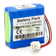 Vervangende batterij voor Nihon Kohden PVM-2700 PVM-2703 PVM-2701 SB-201P X076
